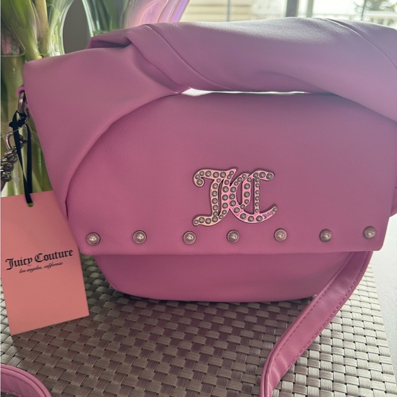 Juicy Couture Pink Soft Bow Crossbody Purse - Picture 2 of 7